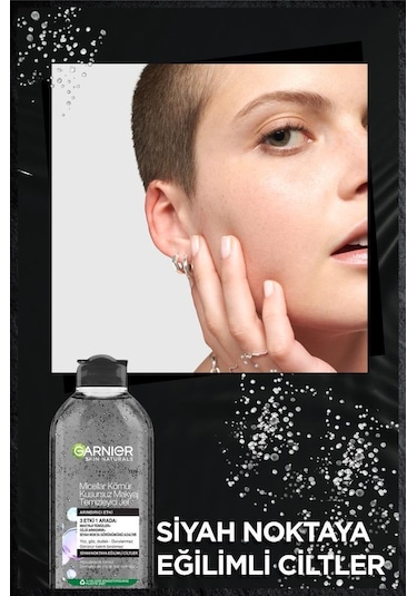 Garnier Micellar Kömür Kusursuz Makyaj Temizleyici Jel 400 ML