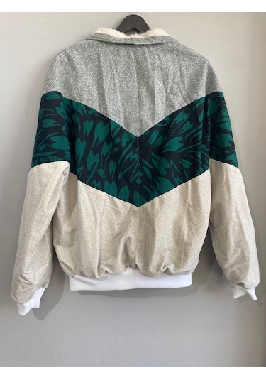 Unisex Aztek Retro Bomber Oversize Desenli Vintage Ceket Gksb4 Çok Renkli