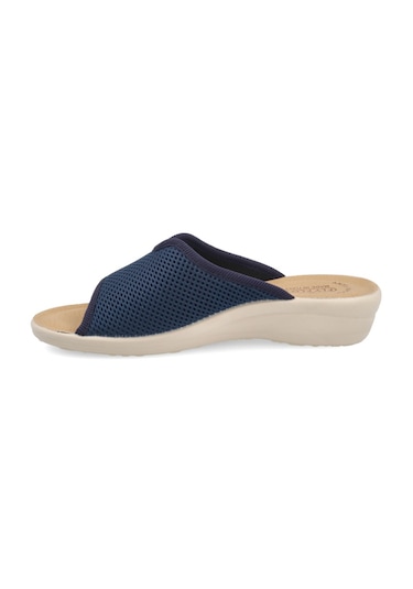 Terlik Kadın T4 429 Fe Fly Flot Cloth Woman Slıpper Blue Null Mavi