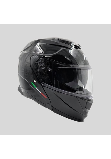 Arwic AR935 Parlak Çene Açılır Ece-R 22.06 Motosiklet Kaskı Siyah
