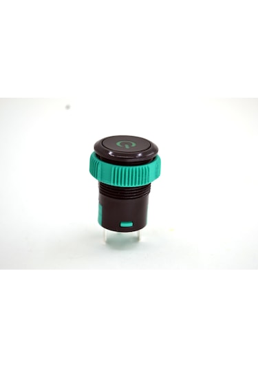 19mm 12v 20a Power Logolu Yeşil Işıklı 1-0 Elektrik Anahtarı