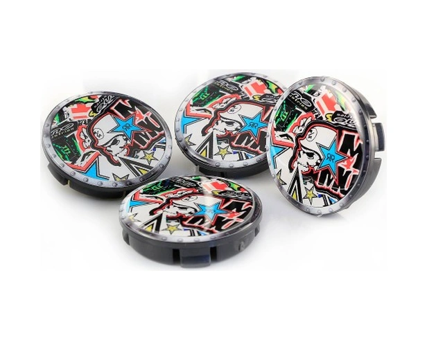 Schädel Rr Damla Geçme Jant Göbek Kapağı 4 Lü Set 55/58mm