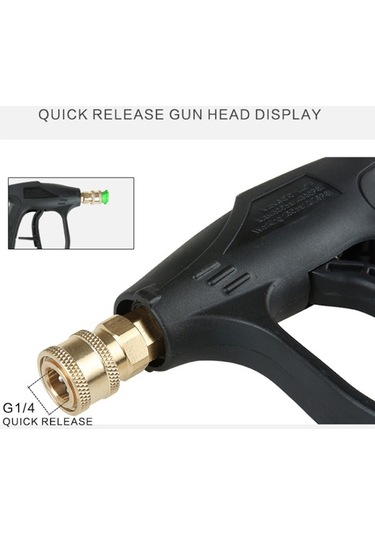 Sones Yüksek Basınçlı Araba Yıkama Köpük Tabancası Sabun Köpürtücü Jeneratörü Su Püskürtme Tabancası, 3/8 Hızlı Bağlantı