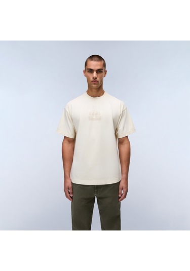 Napapijri Comel Erkek Bej T-shirt Np0a88y9n1j1 Bej