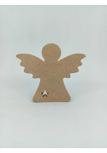 Na Neşeli Ahşap 15 Cm Ahşap Melek Figürü Dik Durabilir Masa Dekoru Yılbaşı Dekoru Model Neseliemelek123456