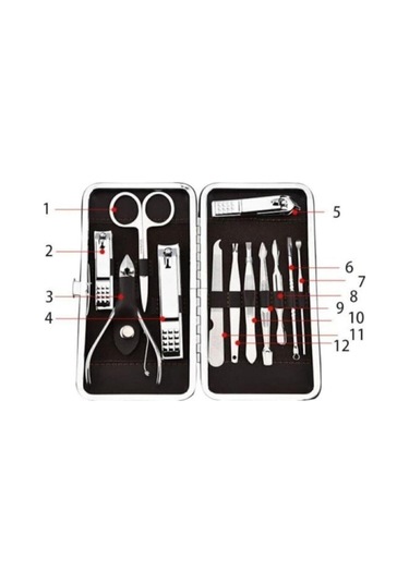 Reoona Tırnak Makası Cımbız Törpü 12 Parça Manikür Pedikür Seti