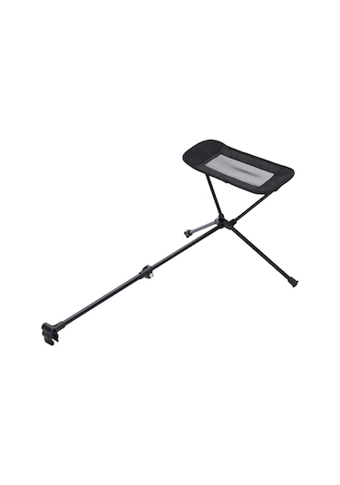 Homyl Katlanır Kamp Sandalyesi Ayak Dayama Aksesuarı Alüminyum Siyah