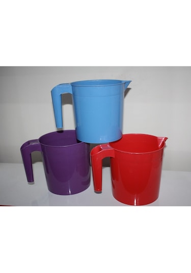 Plastik Maşrapa 3'lü Çok Renkli