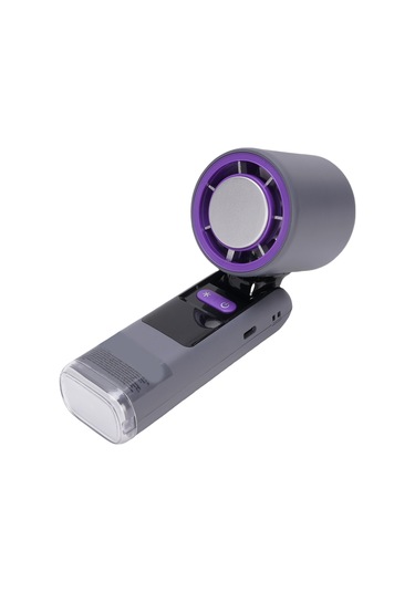 Ximistore9 K801 Soğuk Hava Eldivenli Fan: 100 Hızlı Ayar, Led Ekranlı, Şarj Edilebilir, Katlanabilir, Dış Mekan Ve Seyahat İçin Soğutucu Gri