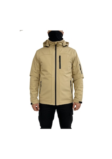 Mysia Outdoor Bej Soft Shell Mont İçi Polarlı Bej