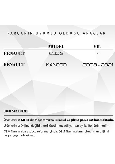 Clio3, Kangoo İçin Airbag Şerit Kablosu 5 Pin - 50 Cm