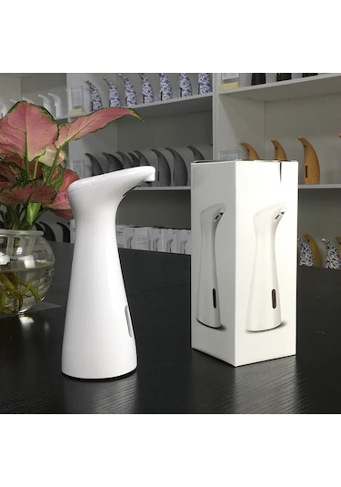 White-200ml Otomatik Sabunluk Kızılötesi Hareket Sensörü Sıvı Bulaşık Sabunu Dispenseri