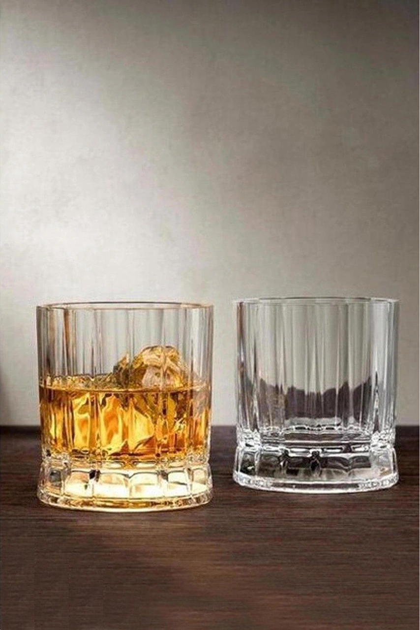 Paşabahçe 68184 Nude Wayne Kristal Viski Bardağı 6'lı 330cc Şeffaf