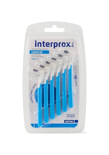 Interprox Plus Conical Phd 1.7 Arayüz Fırçası 6 Adet Mavi