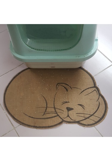 Pawaway Kedi Paspası Tuvalet Mama Kum Önü Taban 45 x 60 CM