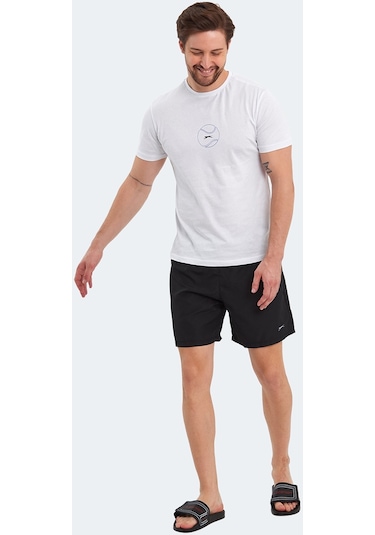 Slazenger RATING KTN Erkek Cepli Deniz Şortu Siyah Mayo