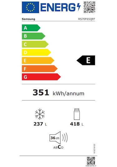 Samsung RS70F65QEF 655 L No-Frost Gardırop Tipi Buzdolabı