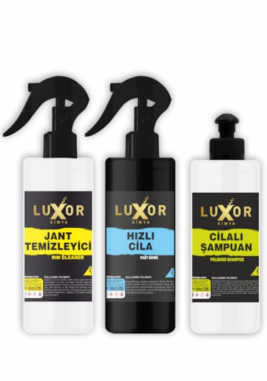 Luxor Kimya 200ml 5'li Oto Bakım Seti Oto Yıkama Seti
