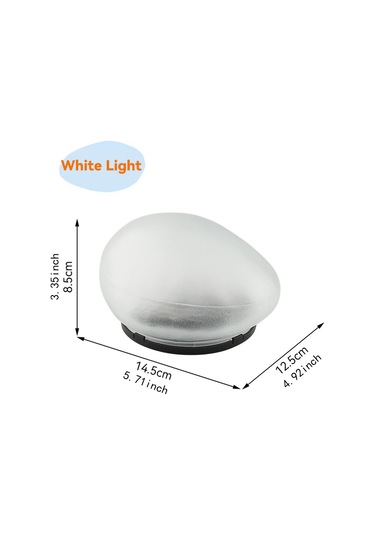 Suntek Çim Yürüyüş Yolu Bahçe İçin Çakıl Şeklinde Beyaz Işık