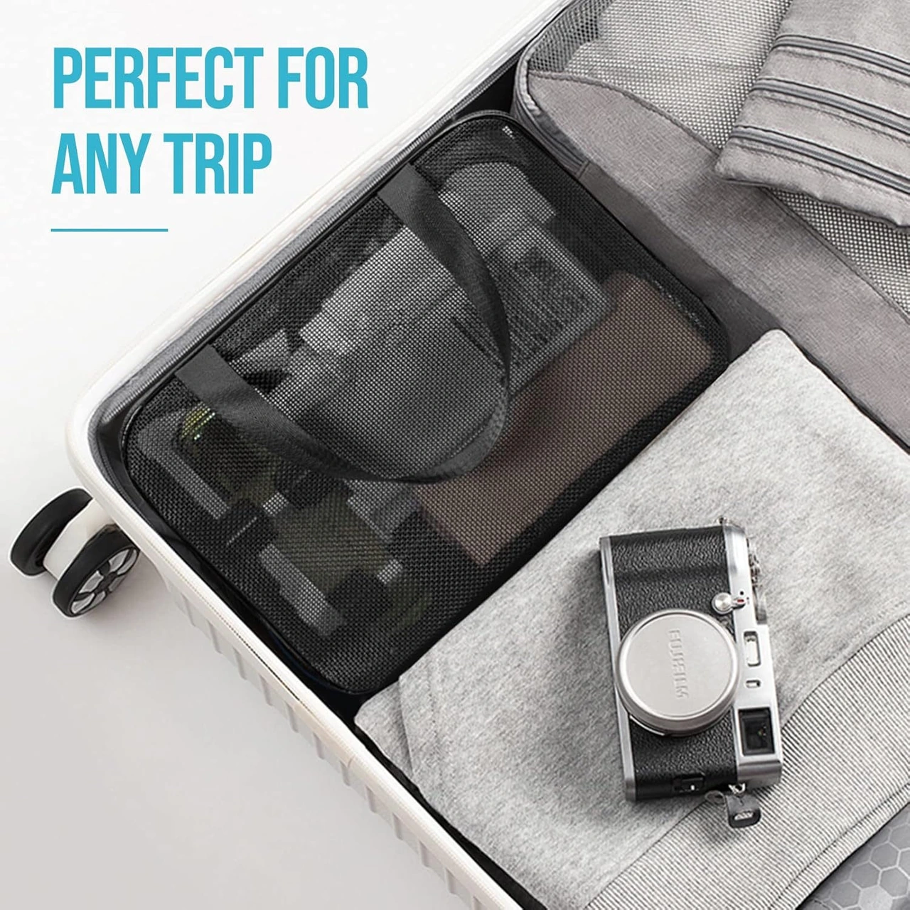 Dofolink Büyük Boy Siyah Taşınabilir Duş Ve Spor Gereçleri Çantası - Kişisel Bakım, Yurt Odası, Yatak Odası İçin Düzenleyici Çanta Siyah