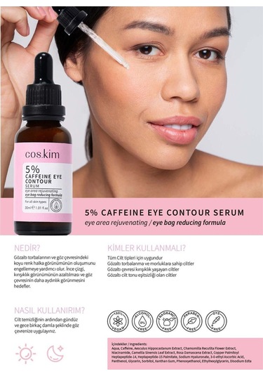 %5 Kafein Içeren Morluk Giderici - Aydınlatıcı Ve Canlandırıcı Göz Altı Serumu 30 Ml