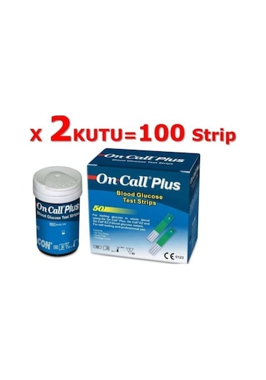 On Call Plus Ölçüm Çubuğu Test Strip 100 Adet, 50 Adet X 2 Kutu Palo Santo