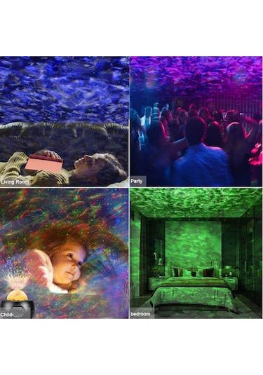 Starry Projektör Gece Lambası Çok Renkli