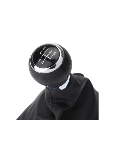 Teltree Vw Passat B6 İçin 5 Vites Manuel Vites Çubuğu Seti - Deri Kapak Ve Kasa Dahil, Kolay Kurulum, Tam Değiştirme Parça Siyah