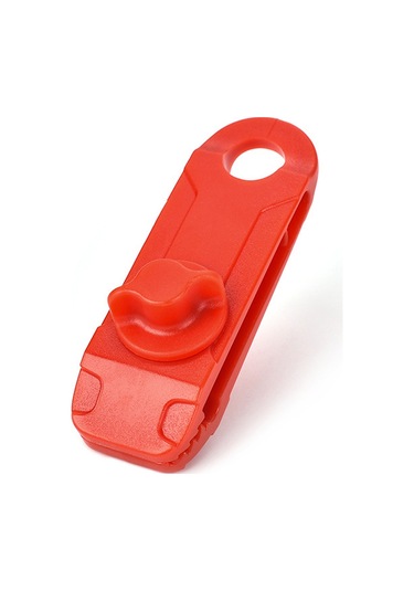 Shineyee Kırmızı Nilon Çadır Klipsi - 85mm Dış Mekan Kamp Tenteği, Açık Hava Tenteği İçi Güçlü Tutucu, 1 Adet Kırmızı