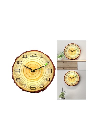 Pazly Suntek Sessiz Sayı Saati Pille Kuvars Inç Geçmeyen Duvar B 12-sayı-b 12 Ll Çok Renkli