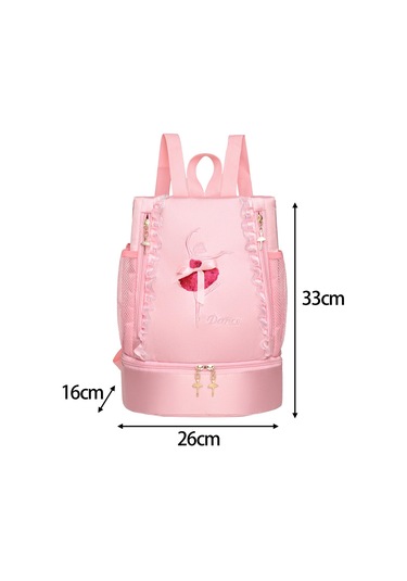 Suntek Bale Çantası Spor Yüzme Seyahat Jimnastik Için Sevimli Nakış Pembe