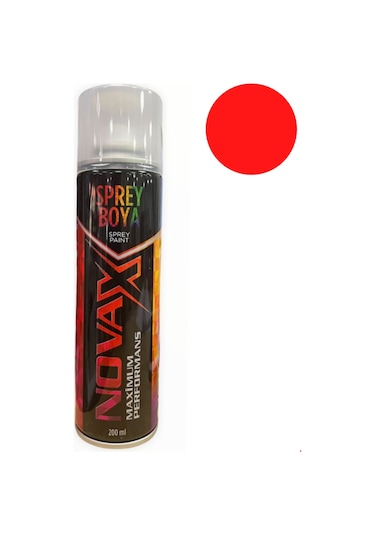 Kırmızı Sprey Boya 200 Ml Novax