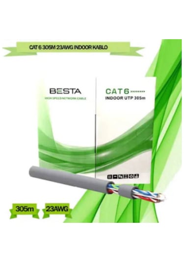 Besta Cat06 Besta 23awg Cat6 305m Kablo