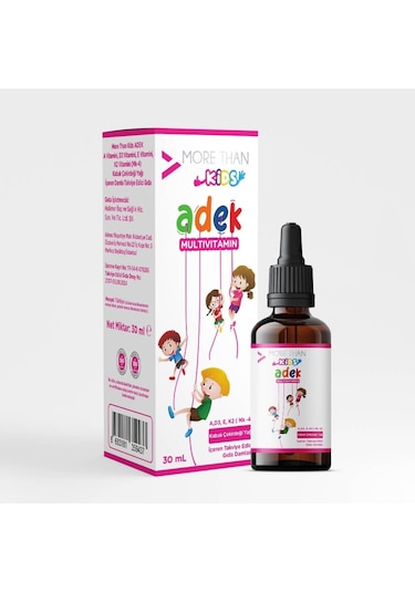 More Than Adek Kids Multivitamin Damla 30 ML