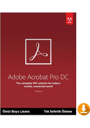 Adobe Acrobat Pro Dc Dijital Lisans - Ömür Boyu + Türkçe