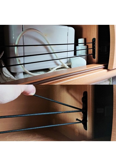 Lemestar Karavan Duş Köşe Askılığı - Ayarlanabilir Banyo & Mutfak Depolama Çubuğu Siyah
