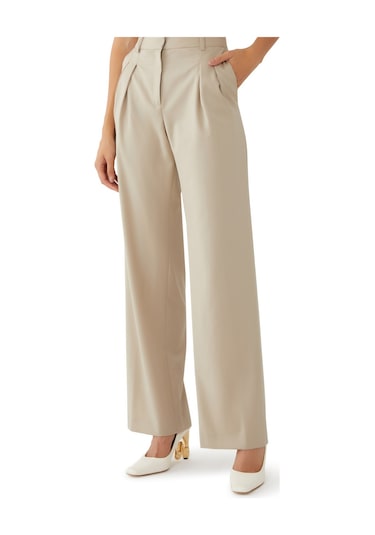 Loulou Studio Modern Kesim Pantolon Bej