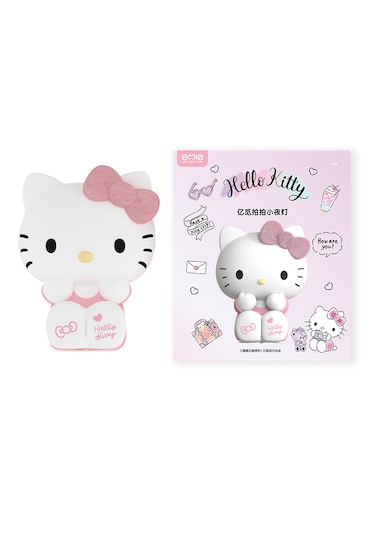 Tcherchi Sanrio Hello Kitty Küçük Gece Lambası, Silikon Lamba Beyaz