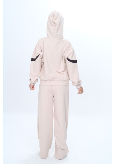 Kız Çocuk %100 Pamuk Garnili Kapüşonlu Fermuarlı Oversize Alt&üst Trend Eşofman Takımı-315-eşt-0003 Bej Kız Çocuk %100 Pamuk Garnili Kapüşonlu Fermuarlı Oversize Alt&üst Trend Eşofman Takımı-315-eşt-0003 Bej