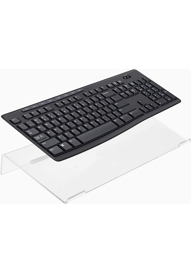 Klavye Standı Sehpası Klavye Yükseltici Pleksiglass Şeffaf 4 mm