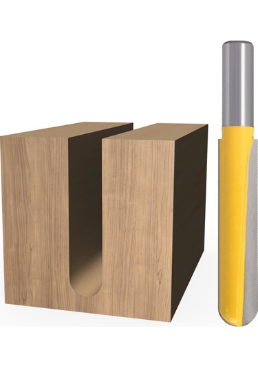 Shineyee Ahşap İşleme Derin Konik Uçlu Freze Bıçağı - Ahşap Kesim, Oymak, Şekillendirme İçin Uygun 12x5/8x63