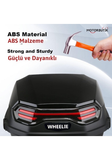 Wheelıe Xt08-b 32 Litre Motosiklet Arka Çanta Siyah