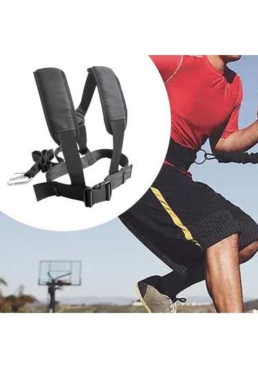 Suntek Lastik Çekme Koşum Takımı Futbol Antrenmanı Çeviklik Siyah