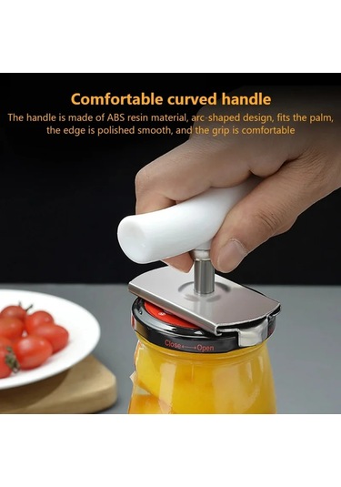 Liangmei Şişe Açacağı Paslanmaz Çelik Konserve Açacağı Emek Beyaz