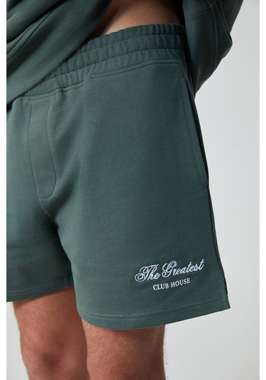 Federer Erkek Uzun Kollu Regular Bisiklet Yaka Yeşil Eşofman Takımı