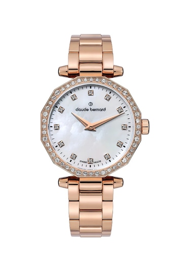 Claude Bernard Cb.20232 37rm Napr Kadın Kol Saati Gri - Rose Gold