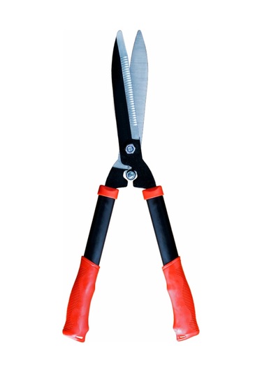 Sfd Çim Biçme Makası Metal Saplı Çimen Makası Tırtırlı Ağız