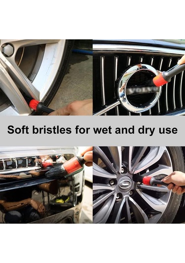 Oto Detay Fırçası, Araba Temizleme Fırçası, Islak Ve Kuru Kullanı