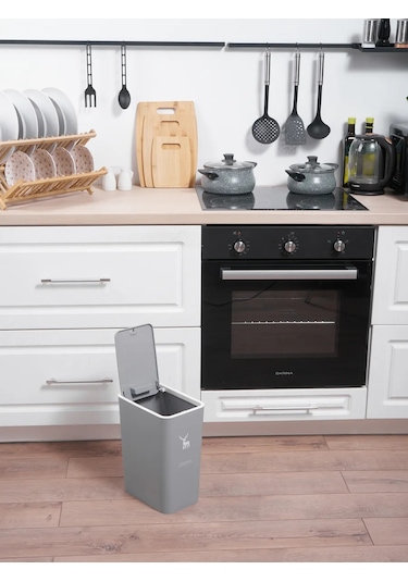 Solın Mutfak İçin Çöp Kutusu 414417606 Gri