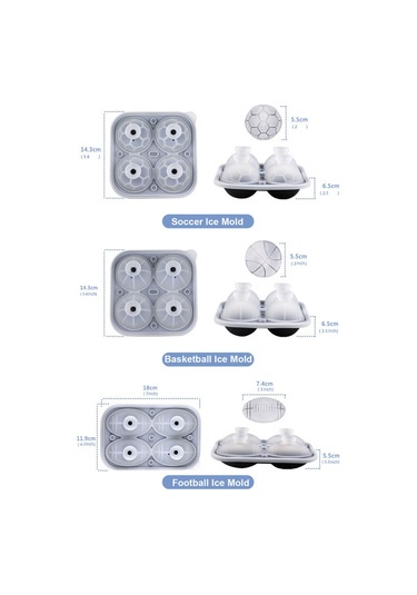 Silikon Basketbol Buz Küpü Eğlenceli Şekiller, Yenilikçi Basketbol Hediyeleri, 2.2" Büyük El Sanatları Yuvarlak Küre Buz Topu Kalıpları Oyun Günü, Viski, Kokteyller, Burbon İçin